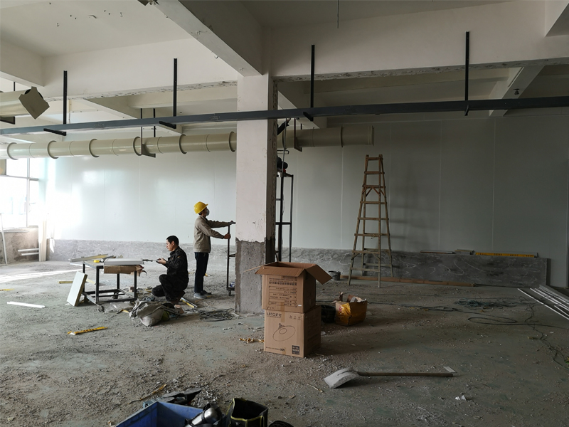 2018年8月深圳市頂成電子公司福建工廠裝修進行中！